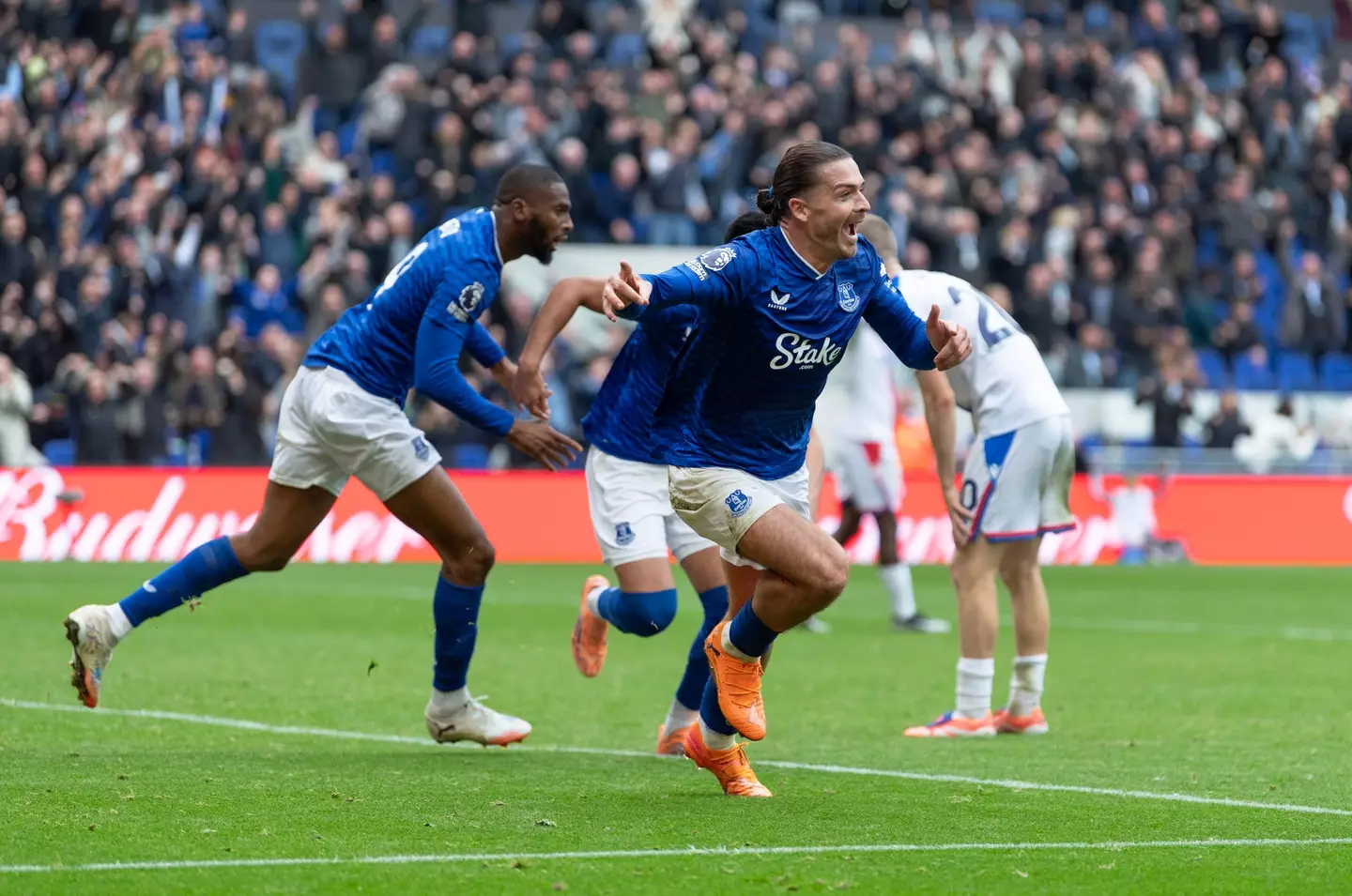 Jack Grealish scored the winner for Everton against Crystal Palace. (Image: Getty)