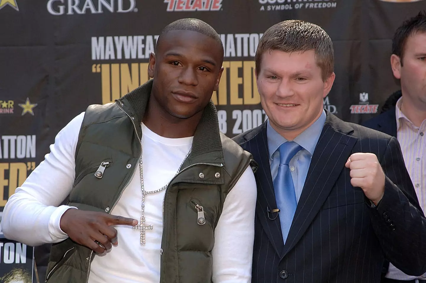 Mayweather is yet to address Hatton's death (Image: Getty)