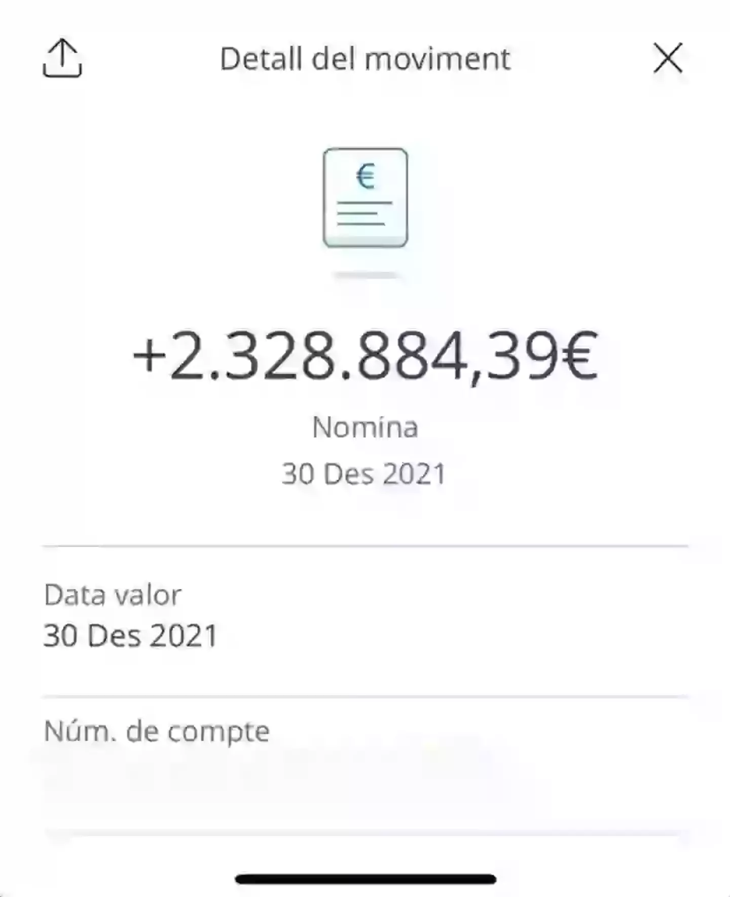 Pique posted his payslip online. Image credit: X/GerardPique