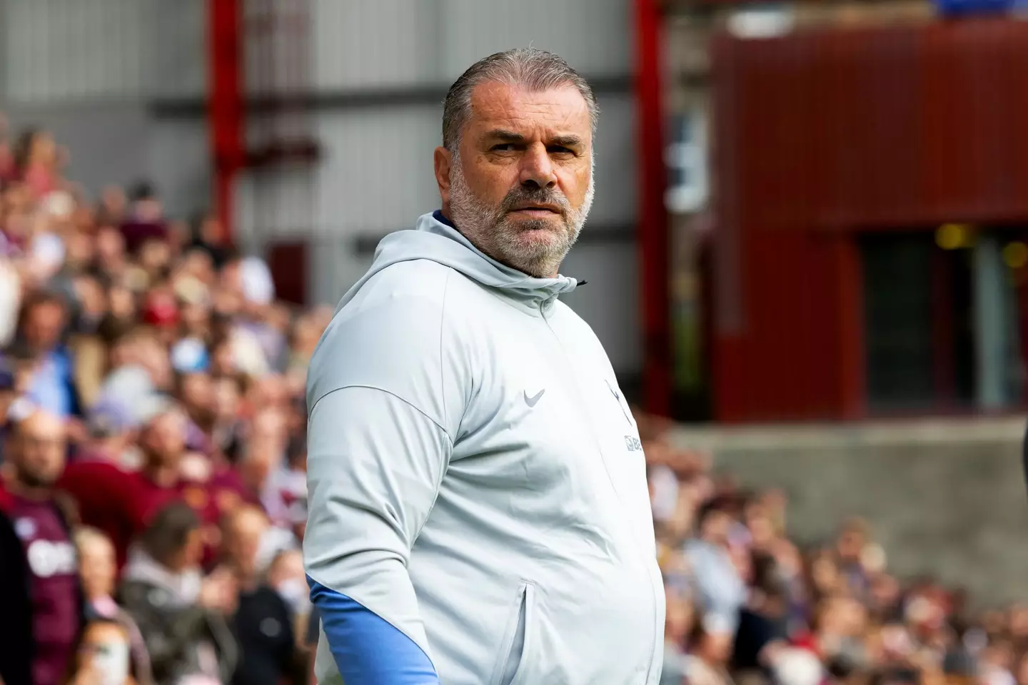 Ange Postecoglou during Tottenham's pre-season game at Hearts. Image: Getty