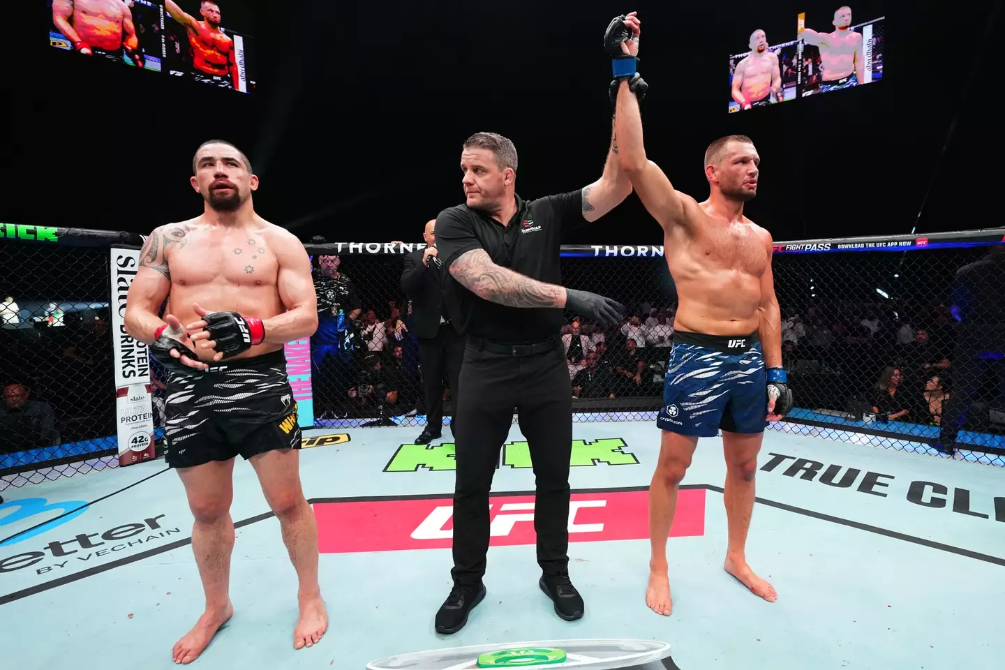 Reinier de Ridder beat Robert Whittaker in the main-event of UFC Abu Dhabi. Image: Getty