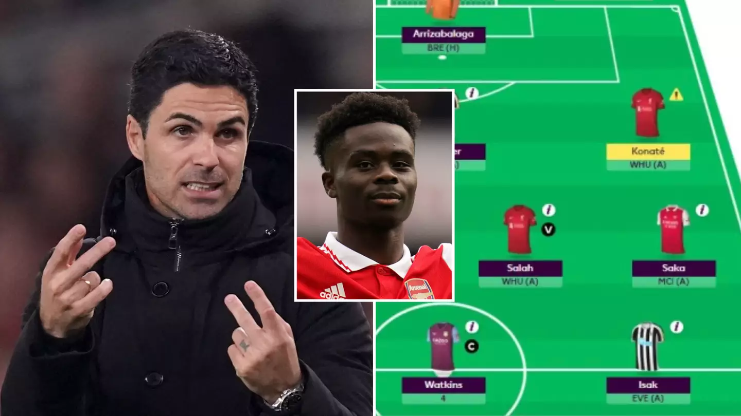 Bukayo Saka has got rid of two Arsenal teammates in FPL team ahead of Man City game