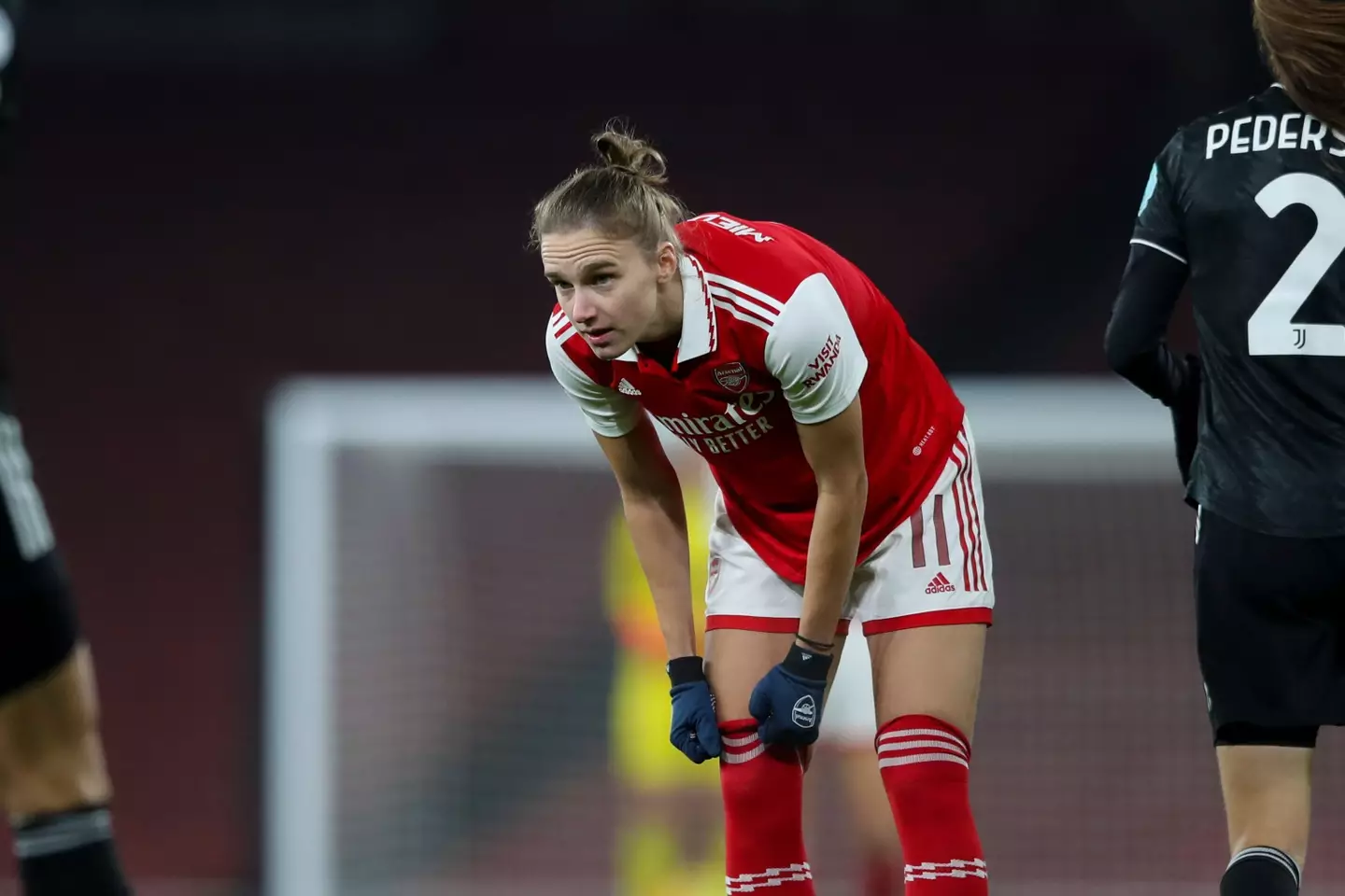 Miedema during a game for Arsenal. (Image