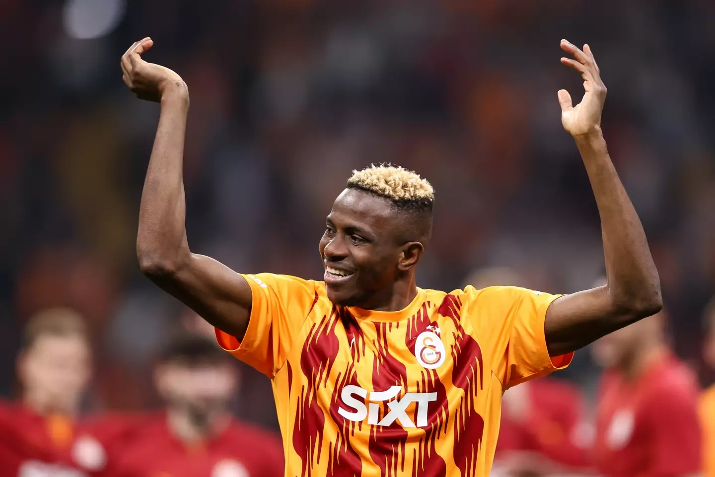 Nottingham Forest are keeping tabs on Victor Osimhen. Image: Getty