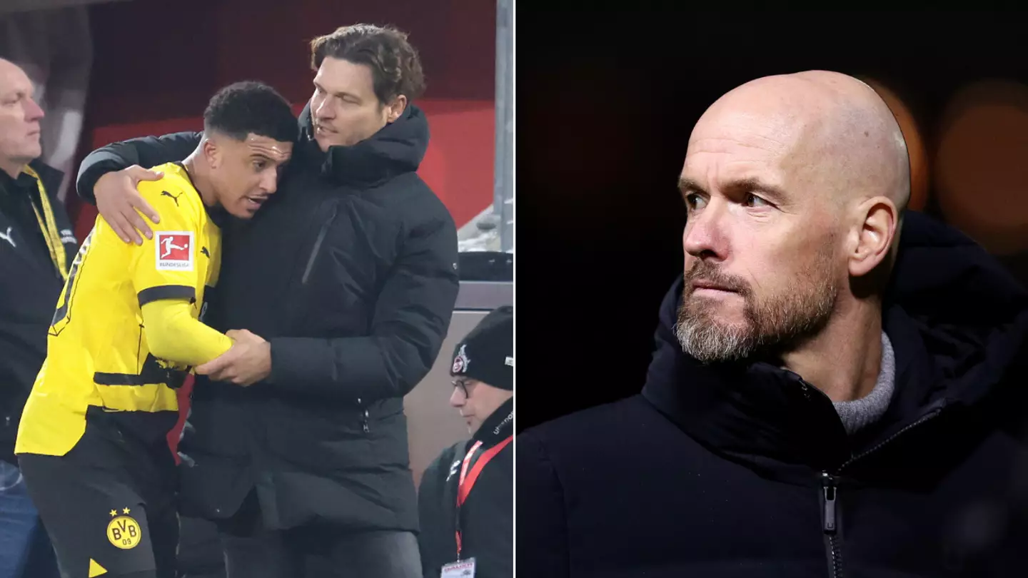Borussia Dortmund manager aims subtle dig at Man Utd over Jadon Sancho