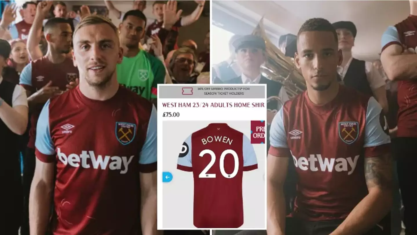 West Ham's new kit launch had huge blunder with other team's badge bizarrely seen on strip