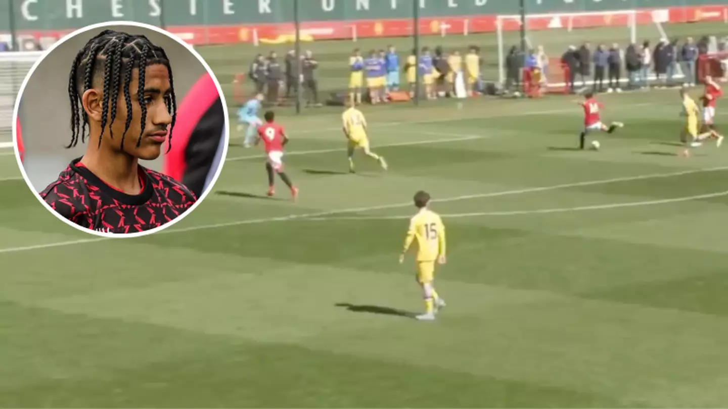 Man Utd's 14-year-old wonderkid branded ‘heir to Cristiano Ronaldo’s throne’ by Nike makes history in game vs Leeds