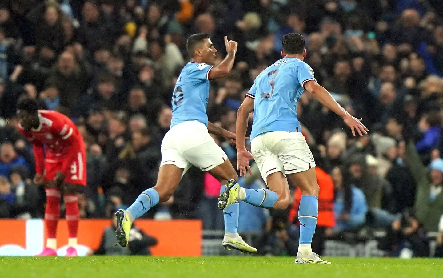 Rodri celebrates his goal. Image: Alamy