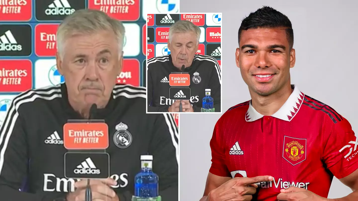 Carlo Ancelotti violated Man Utd when talking about Casemiro's transfer, it's gone viral