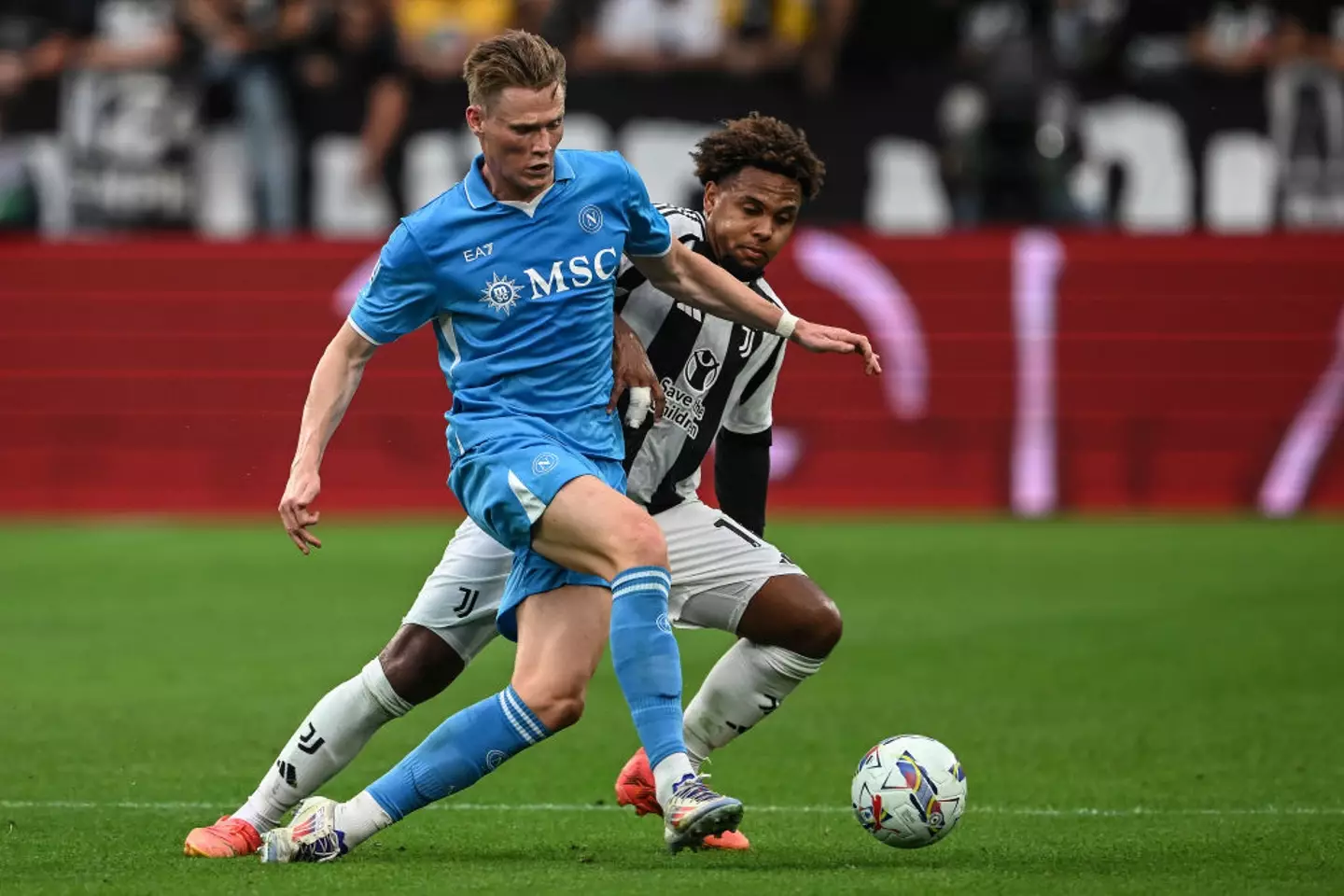 Scott McTominay made his full debut for Napoli during Saturday's match against Juventus. (Image: Getty)