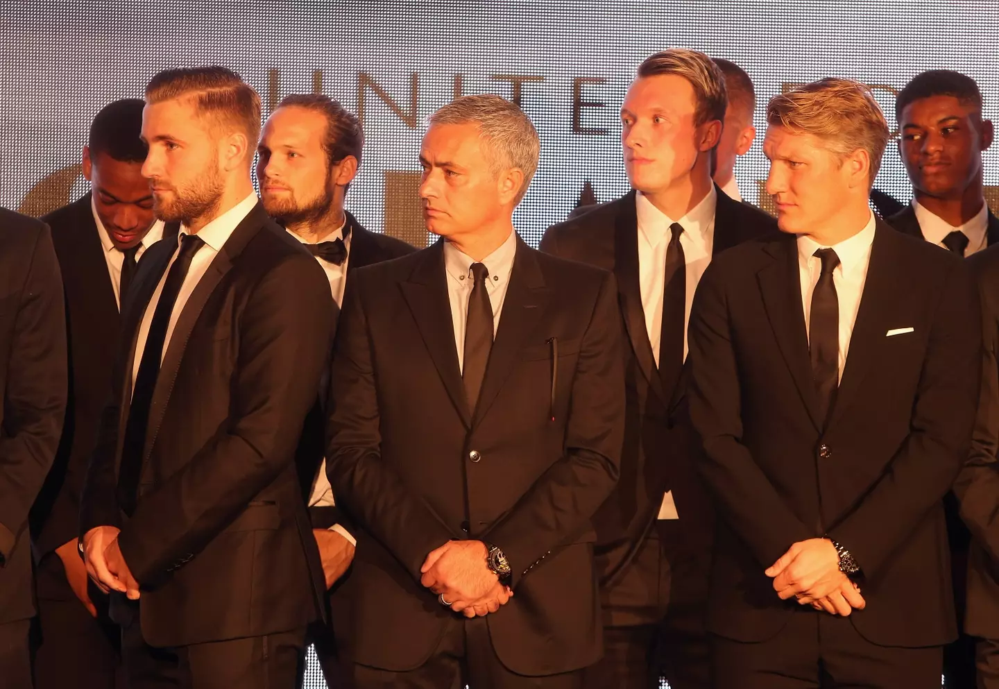 Jose Mourinho and Bastian Schweinsteiger. (