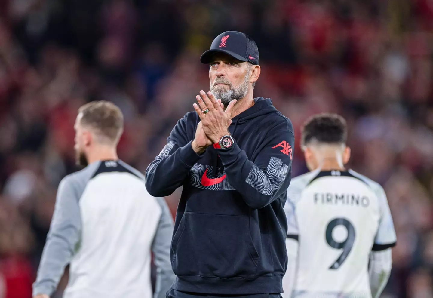 Klopp was not happy at full time. Image: Alamy