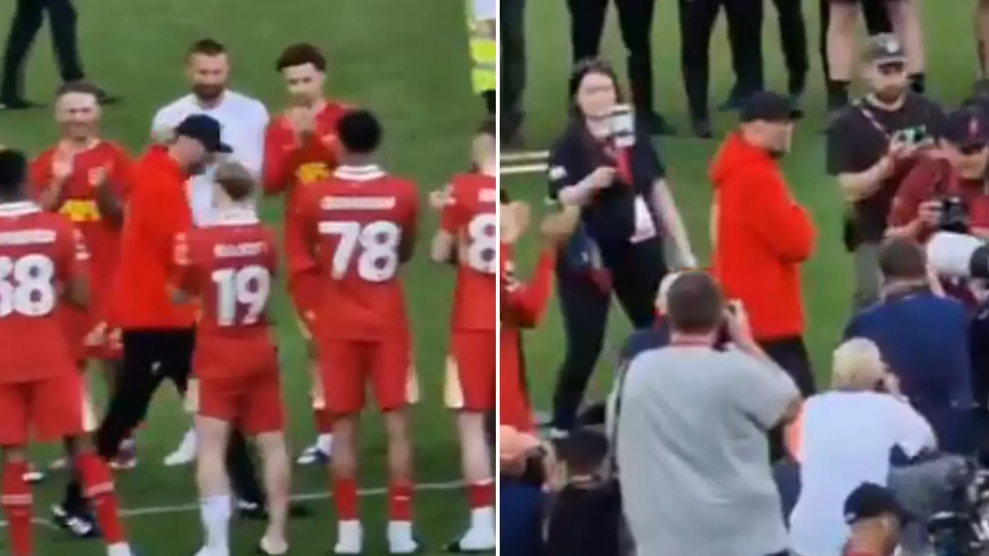 Liverpool player called out by fans for 'not applauding' Jurgen Klopp during guard of honour