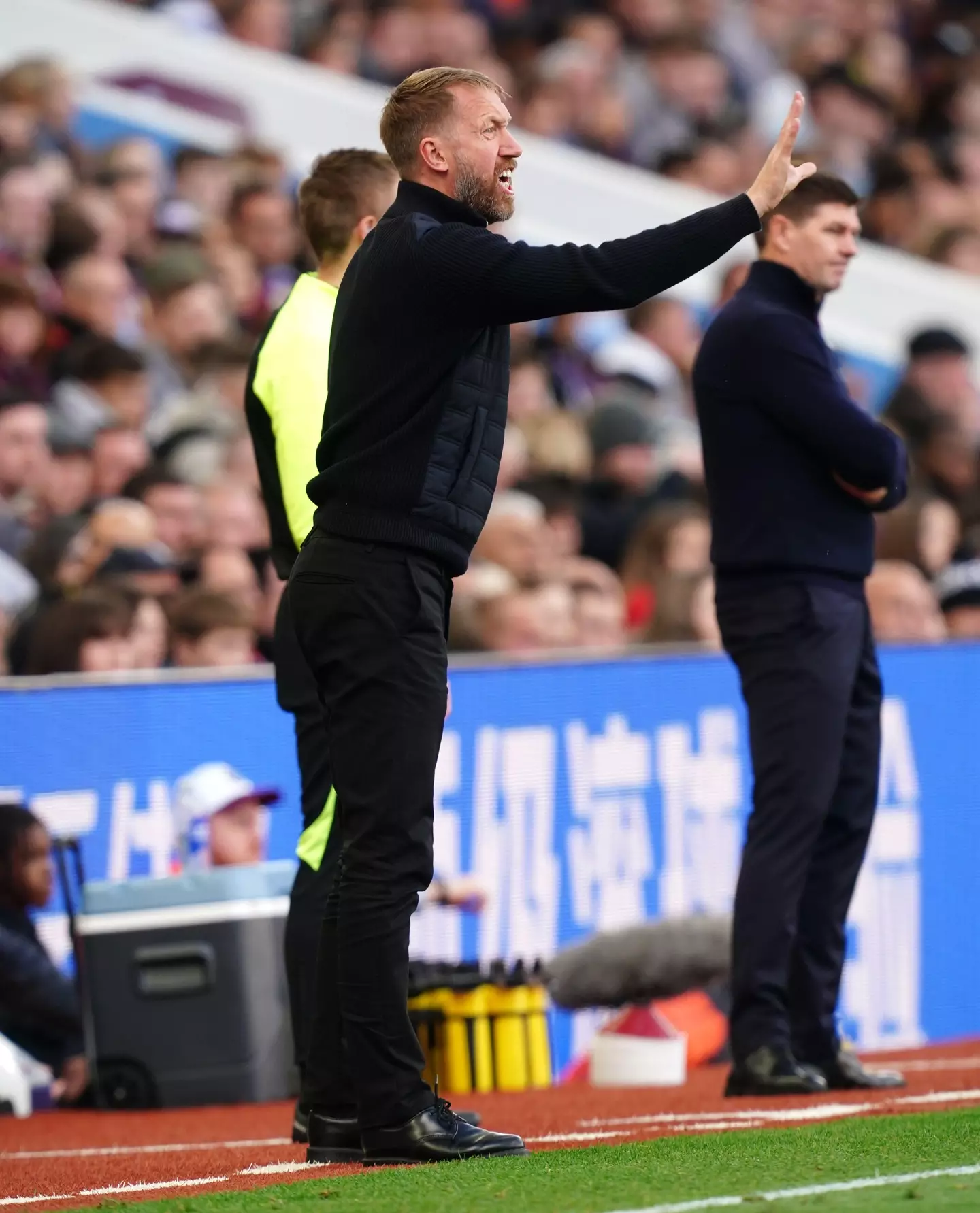 Chelsea manager Graham Potter during the Premier League match at Villa Park. (Alamy)