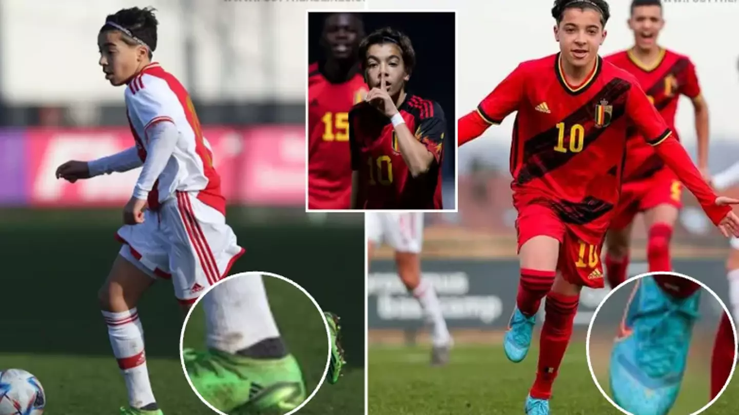 Ajax youngster wears Adidas boots for club games, Nike for his country