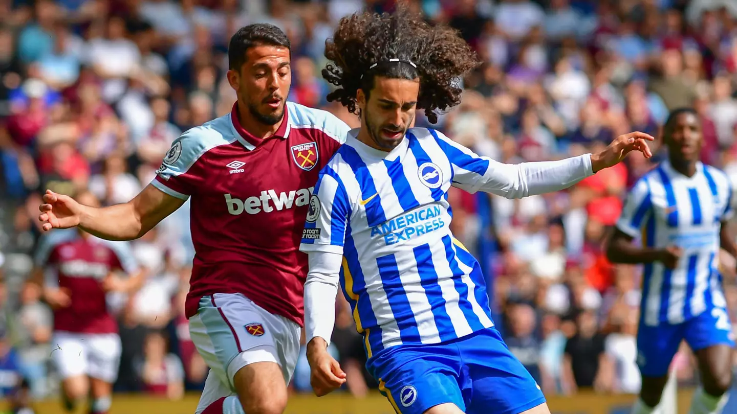 Marc Cucurella in action for Brighton.