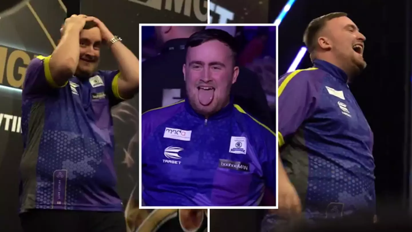 Luke Littler rattles crowd with Liverpool gesture during Premier League darts walkout