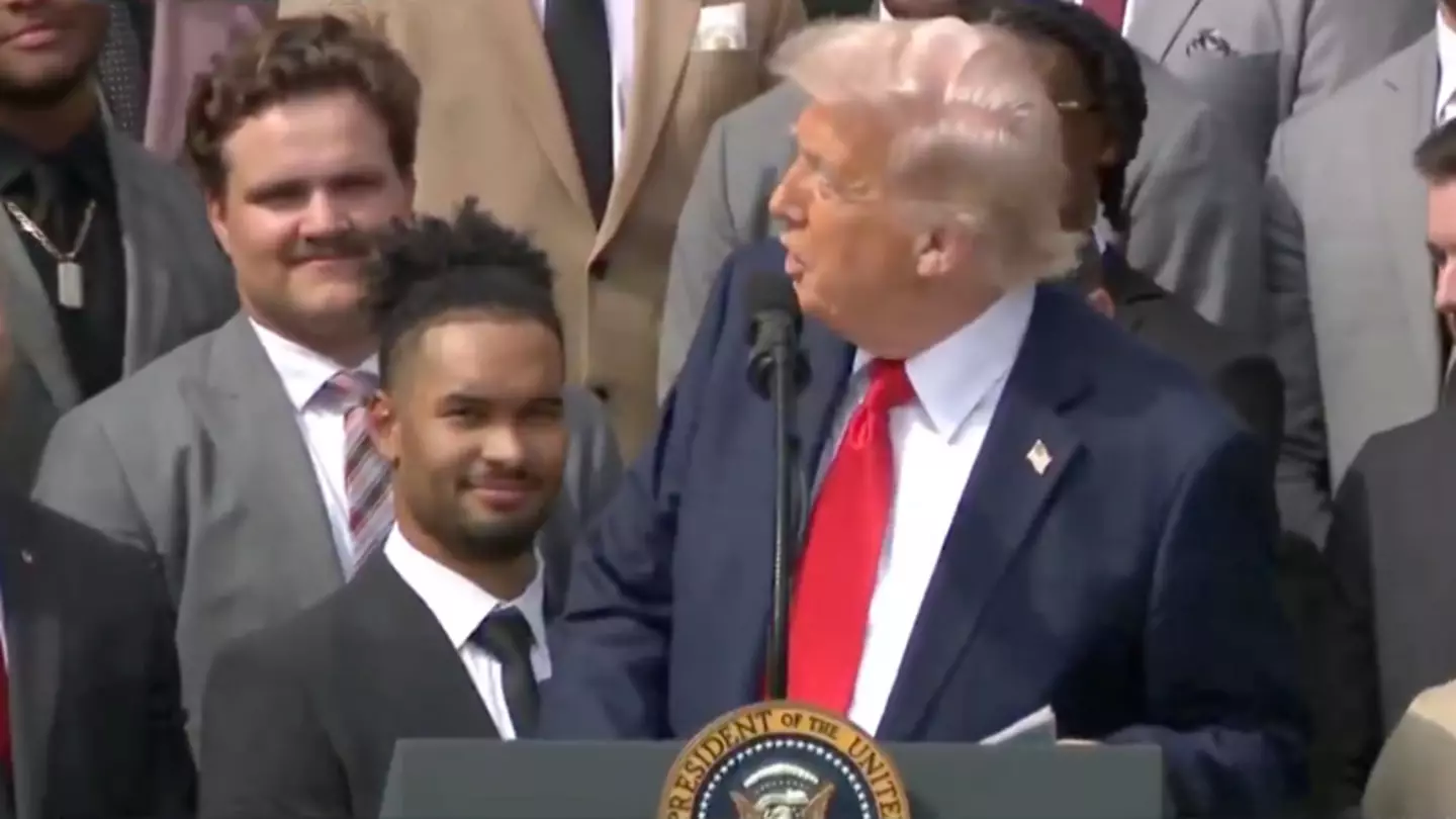 Donald Trump makes extremely uncomfortable 'sexual remark' during White House speech with Ohio college football team