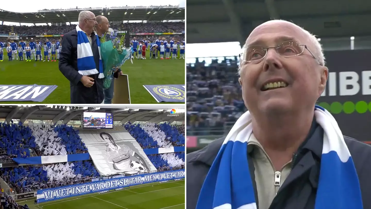 Sven-Goran Eriksson struggles to hold back tears as former club plan beautiful tribute to legendary manager
