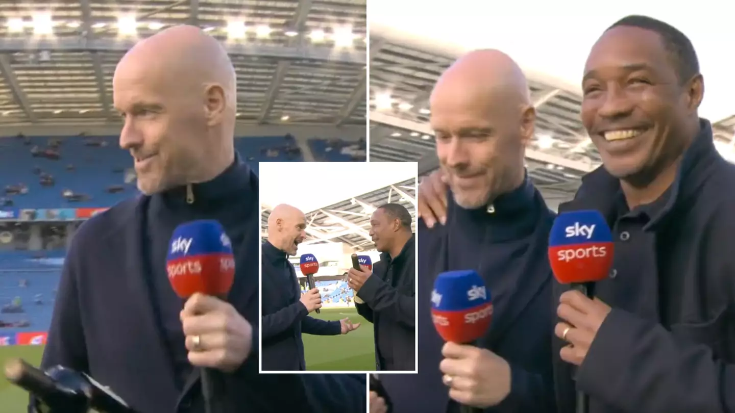 Erik ten Hag interrupts Sky Sports interview to apologise for 'disrespectful' gesture towards Paul Ince
