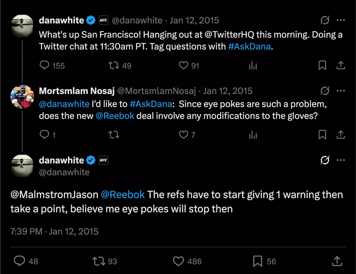 Image: Twitter/@danawhite