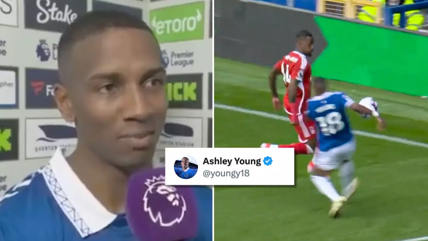 Ashley Young winds up Nottingham Forest fans with hilarious post after VAR controversy vs Everton