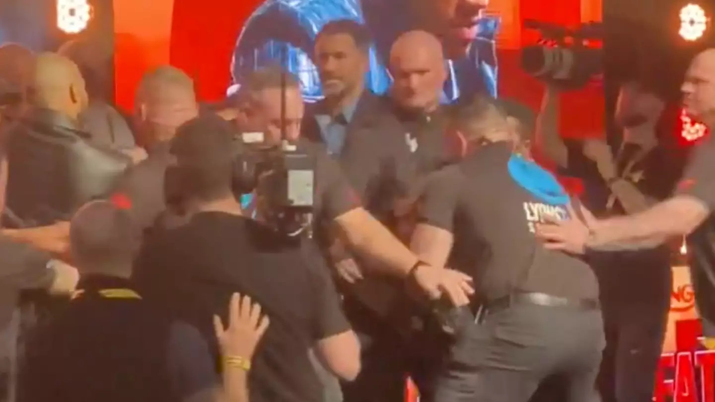 Unseen footage shows what Eddie Hearn did immediately after Chris Eubank Jr slapped Conor Benn with an egg