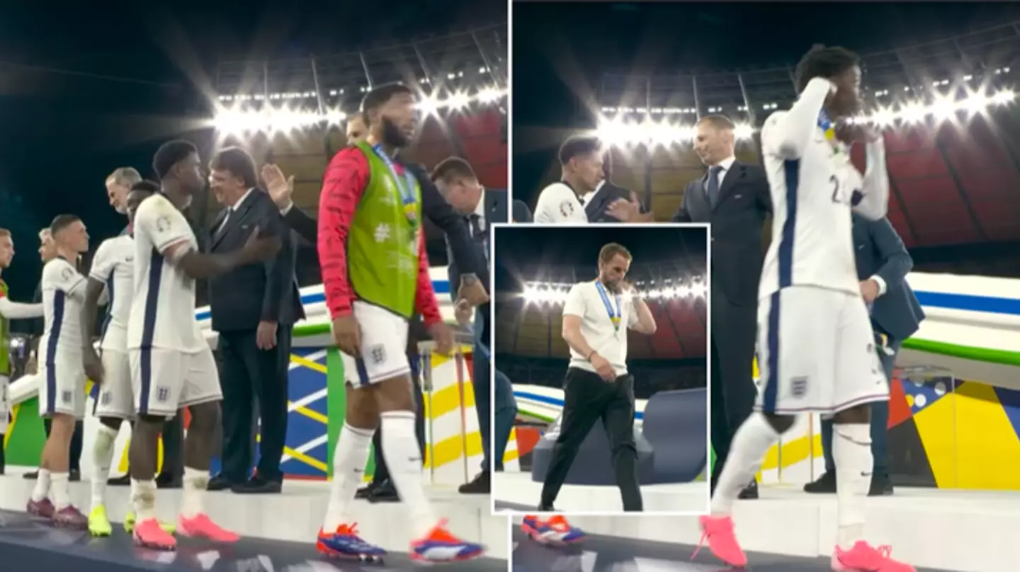 England fans furious at what Gareth Southgate and players did after being given their runners-up medals