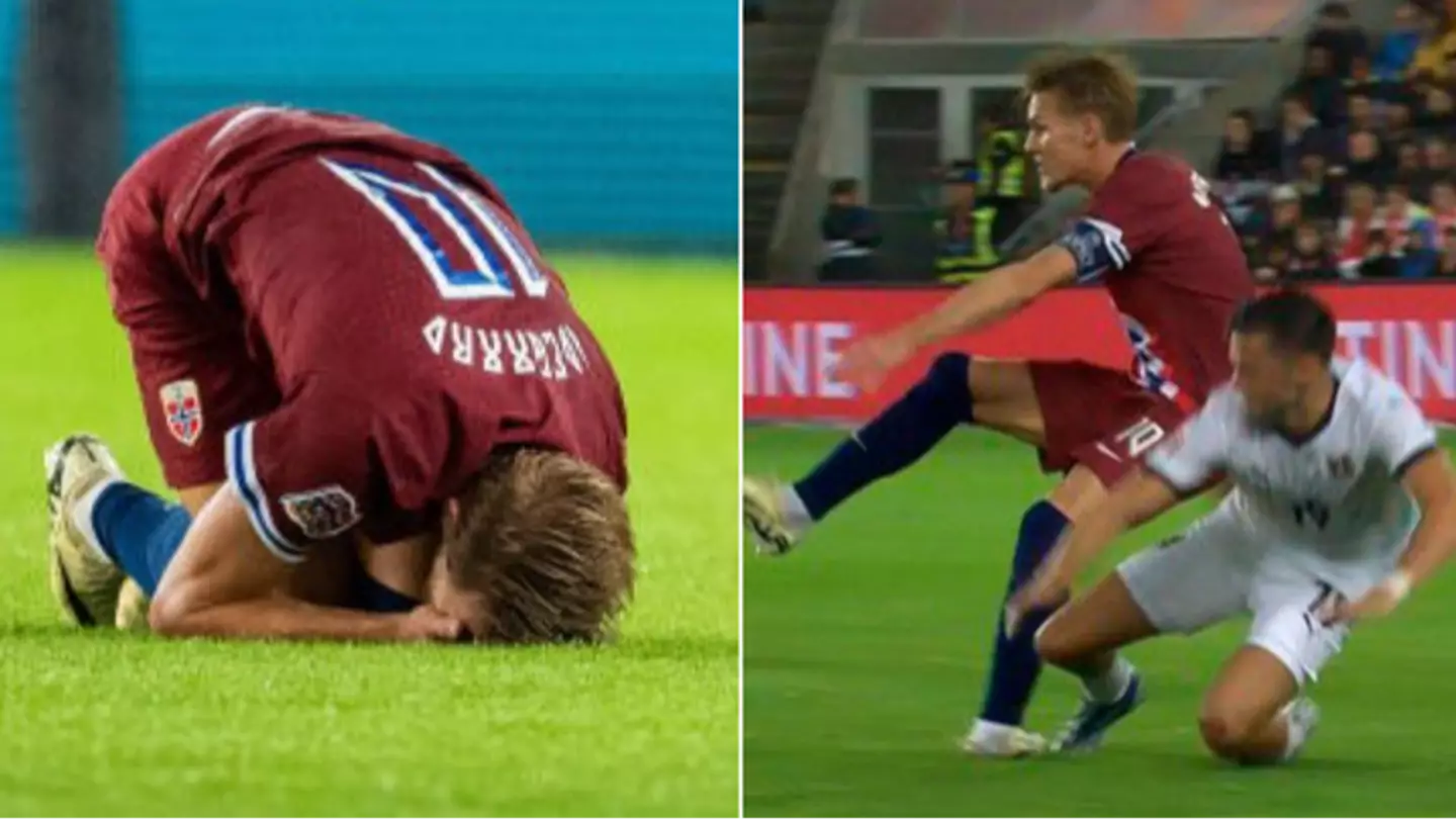 Player who injured Martin Odegaard releases statement on Instagram amid furious reaction from Arsenal fans