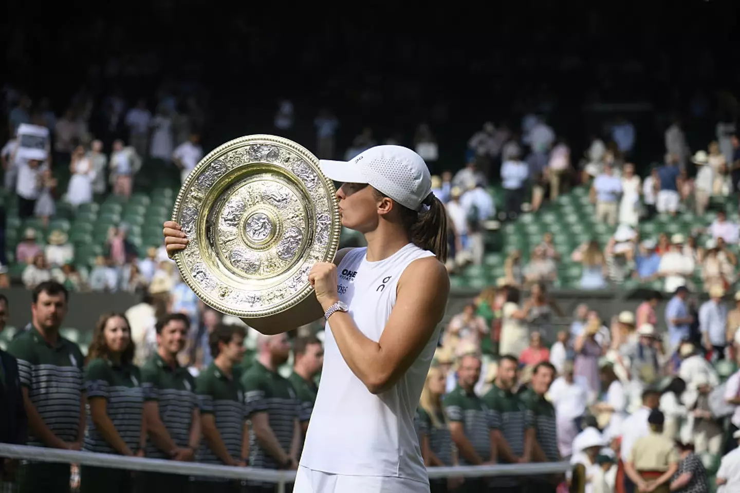 Iga Swiatek will take home £3,000,000 for winning the ladies' final. (Image: Getty)