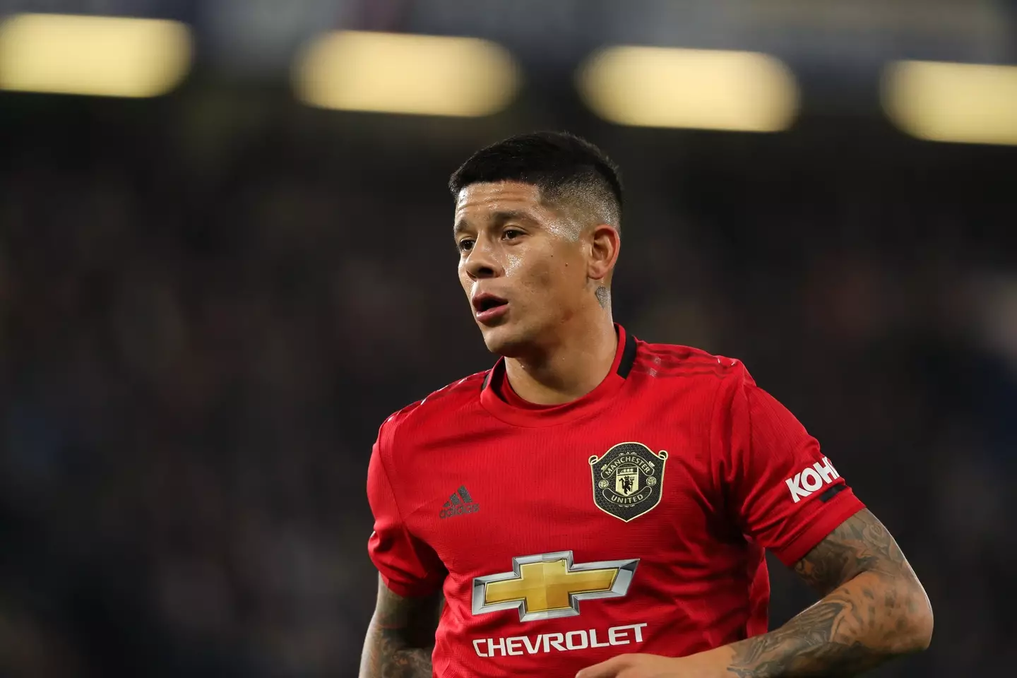Former Manchester United defender Marcos Rojo does not have his name displayed on his new club's shirt. (Image: Getty)