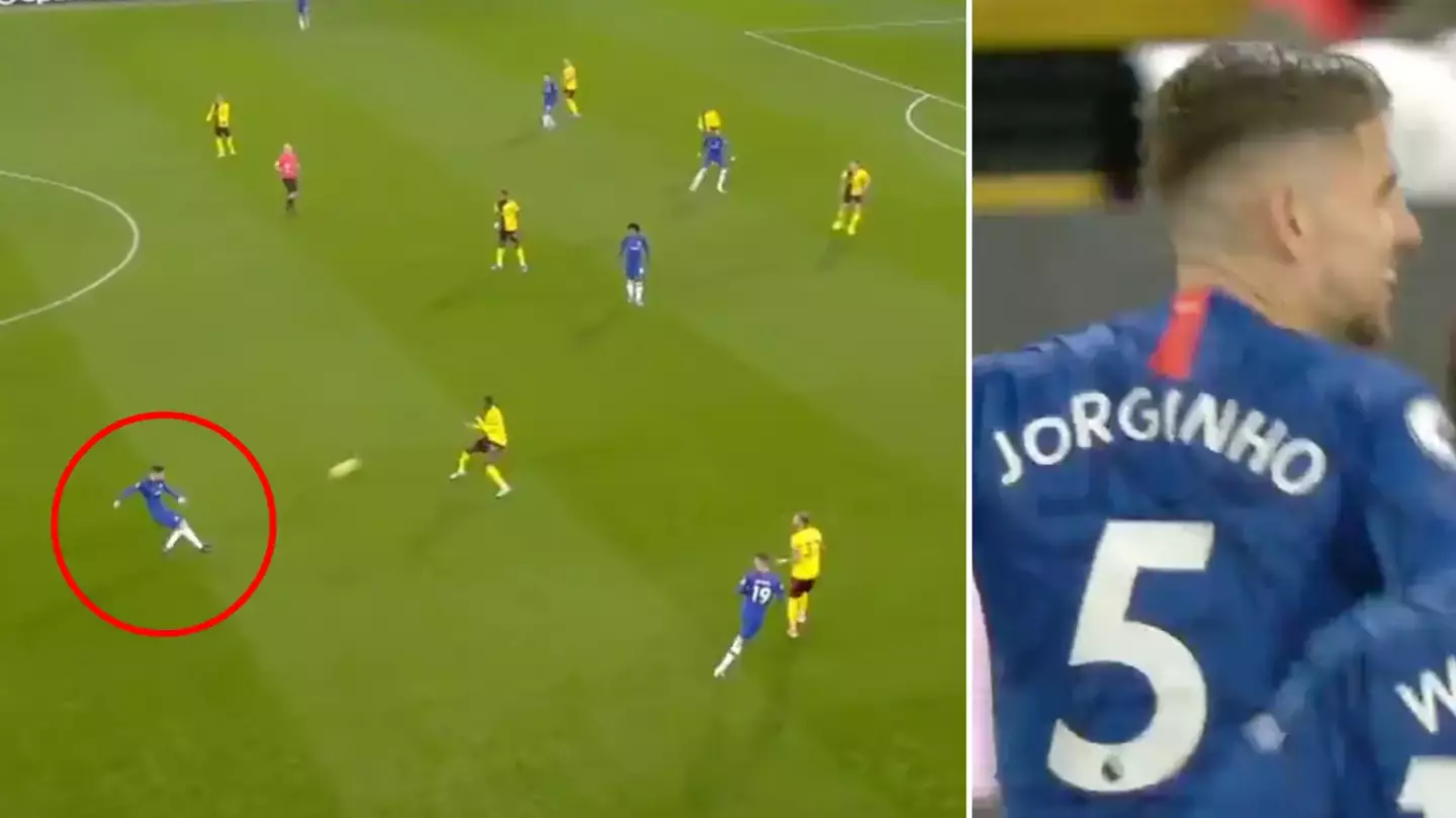 Jorginho is responsible for the Premier League's greatest one-touch pass, it still needs explaining