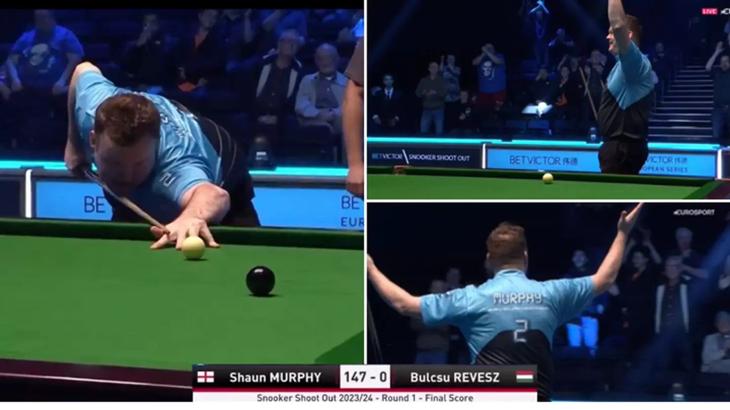 Shaun Murphy hits incredible 147 break in under eight minutes during Snooker Shoot Out