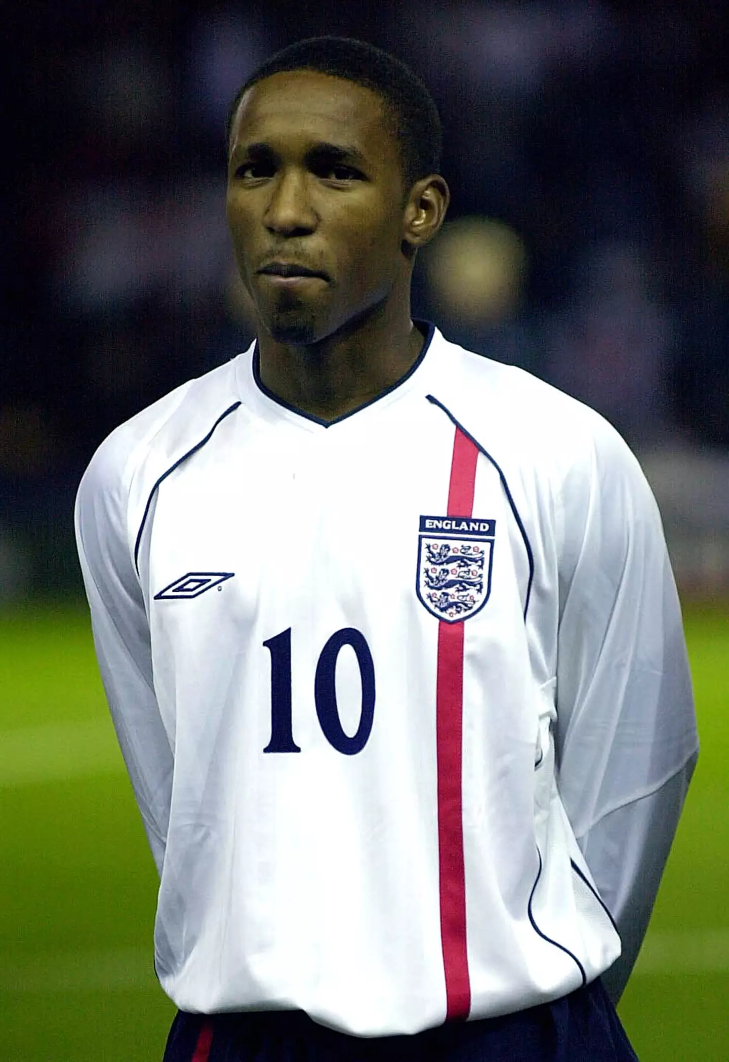 Jermain Defoe in action for England