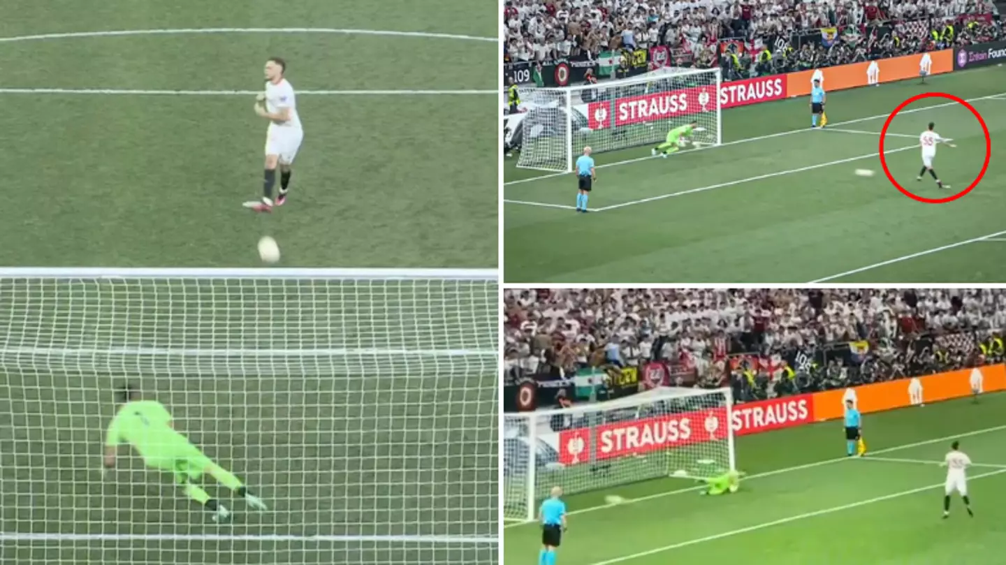 Sevilla's Lucas Ocampos took a no-look penalty in Europa League final, it was outrageous