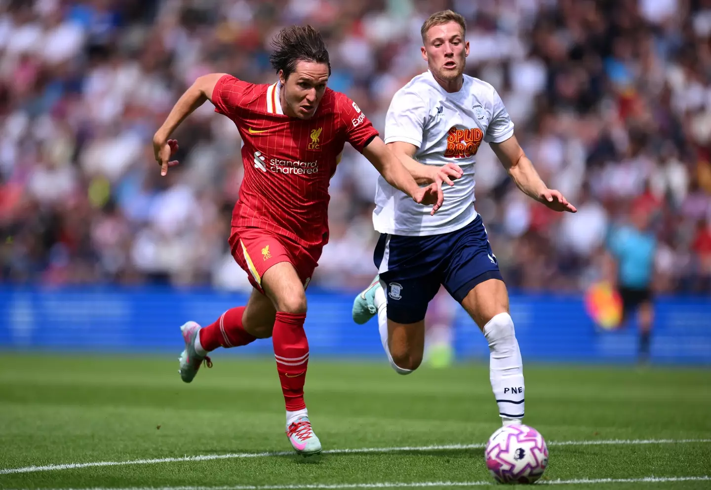 Federico Chiesa for Liverpool vs Preston North End (credit: getty)