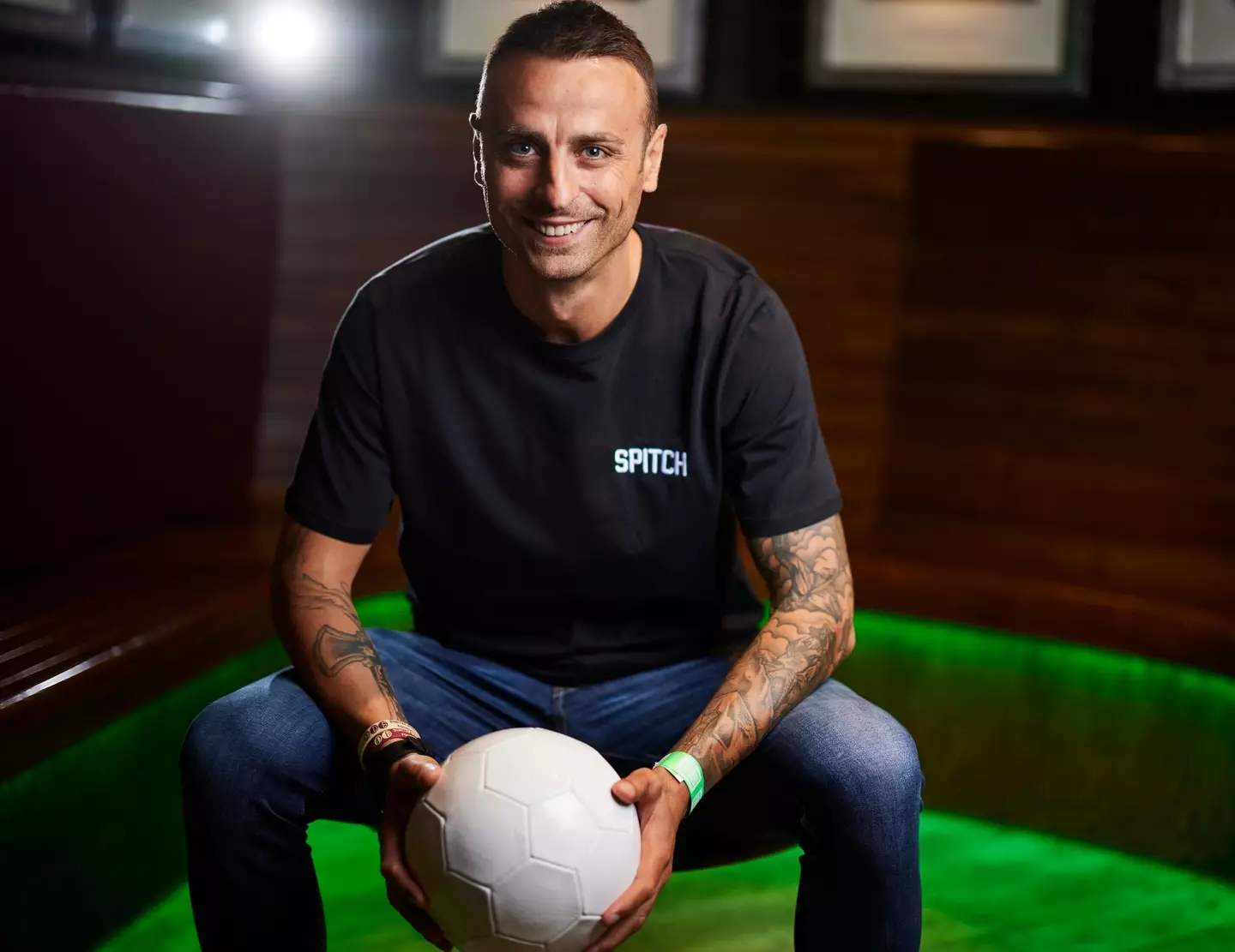 Berbatov was speaking at the UK launch of fantasy football app SPITCH. (Image