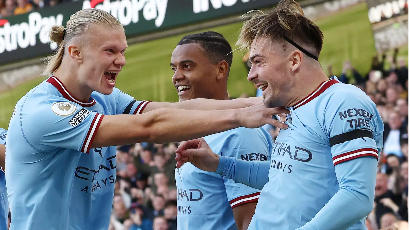 Jack Grealish vs Wolves (Alamy)