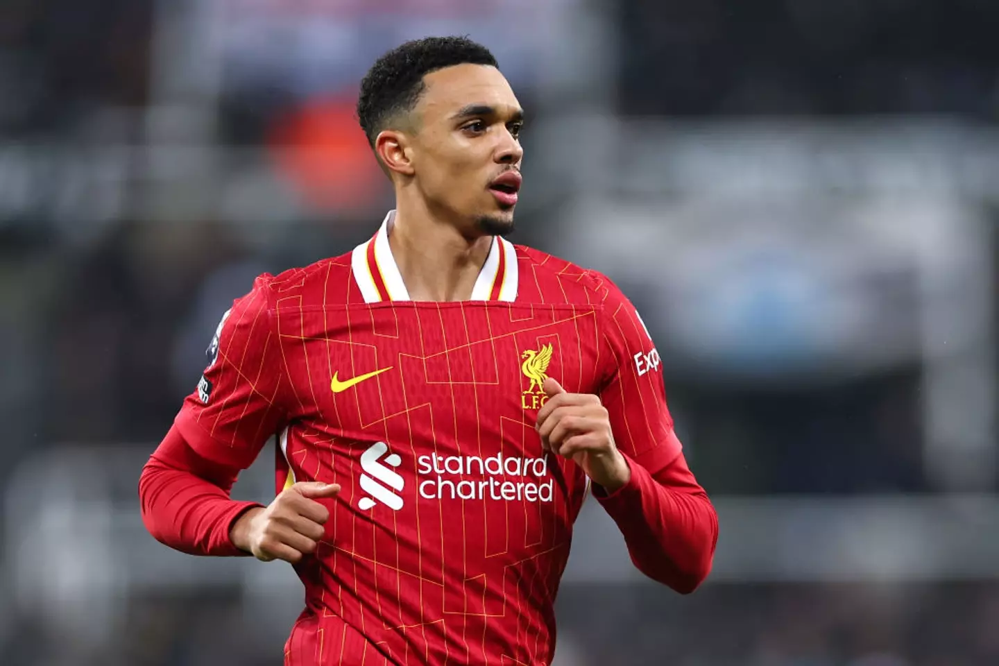 Trent Alexander-Arnold has been linked with a move to Real Madrid in the summer. (Image: Getty)