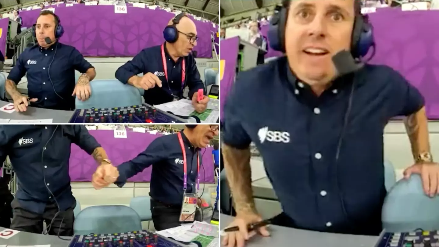 Footage from the commentary box during Australia's win over Denmark has been released, it's spine-tingling