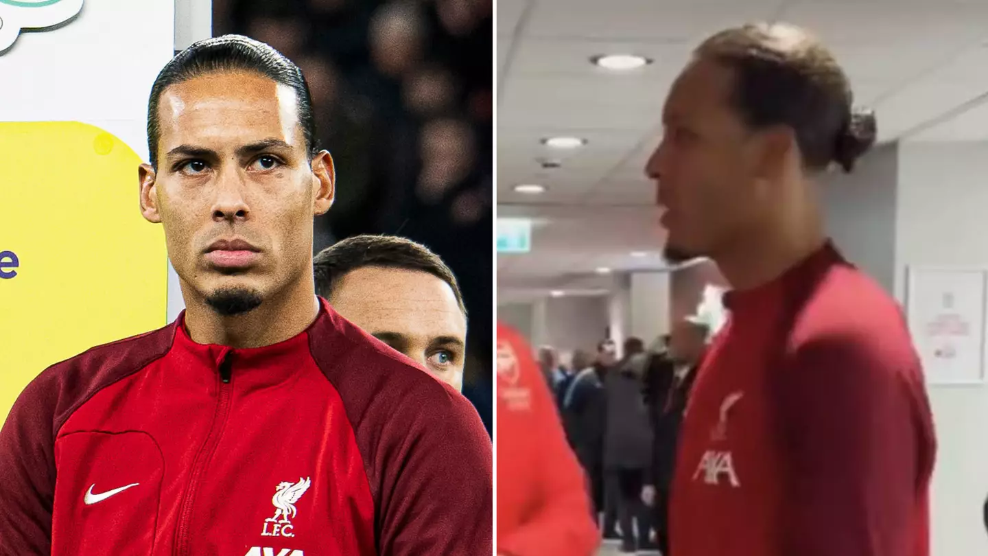 Virgil van Dijk spotted swapping shirts with Arsenal player in Anfield tunnel after Liverpool draw