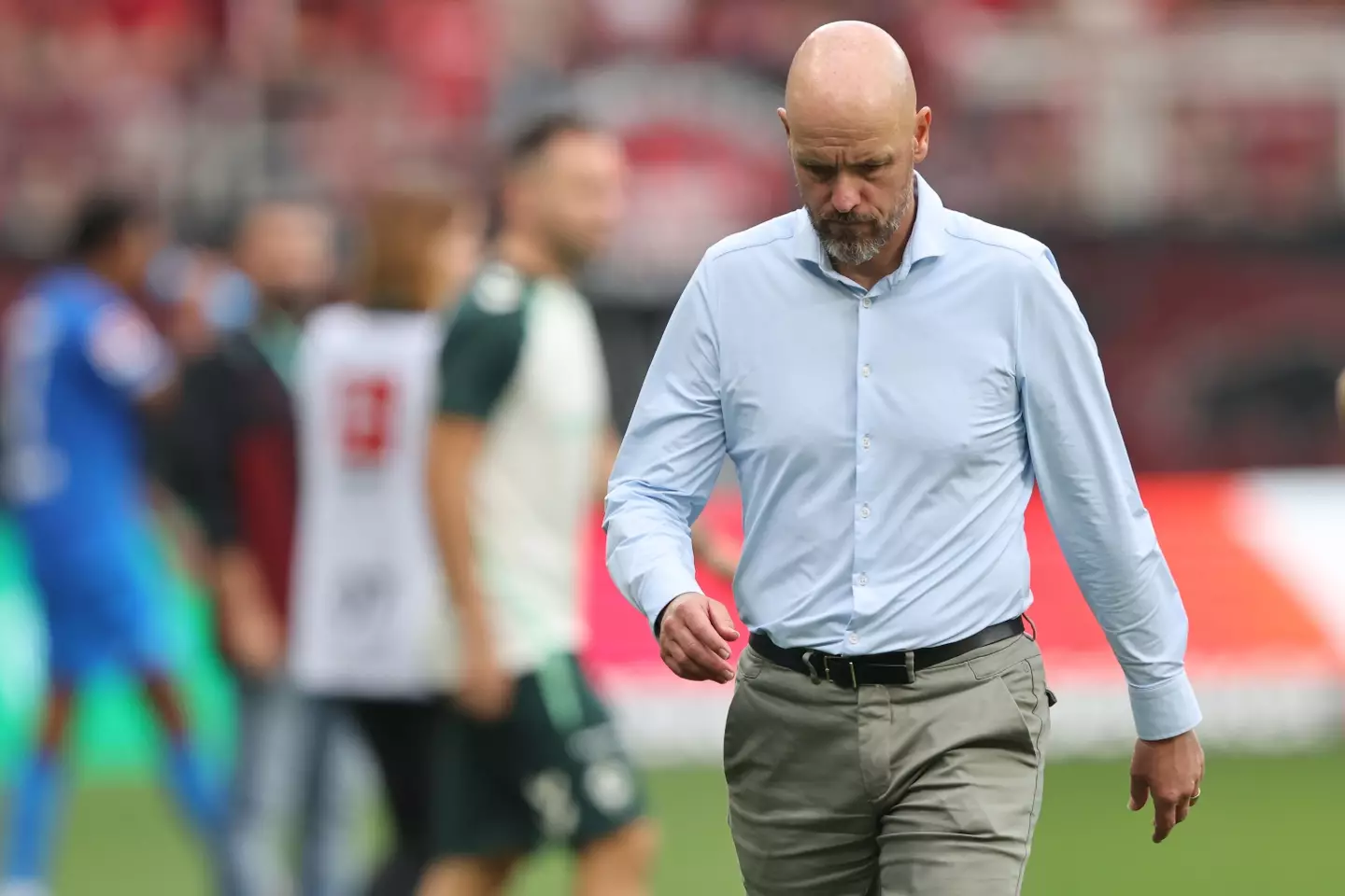 Ten Hag expressed his frustration after their 3-3 draw against Werder Bremen. Image credit: Getty