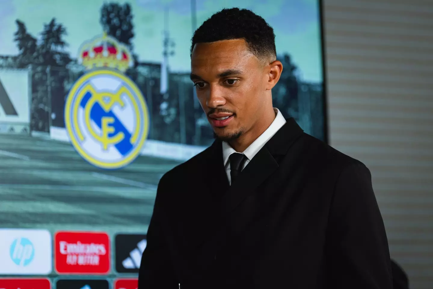 Trent addressed the Spanish media in their native tongue. Image credit: Getty