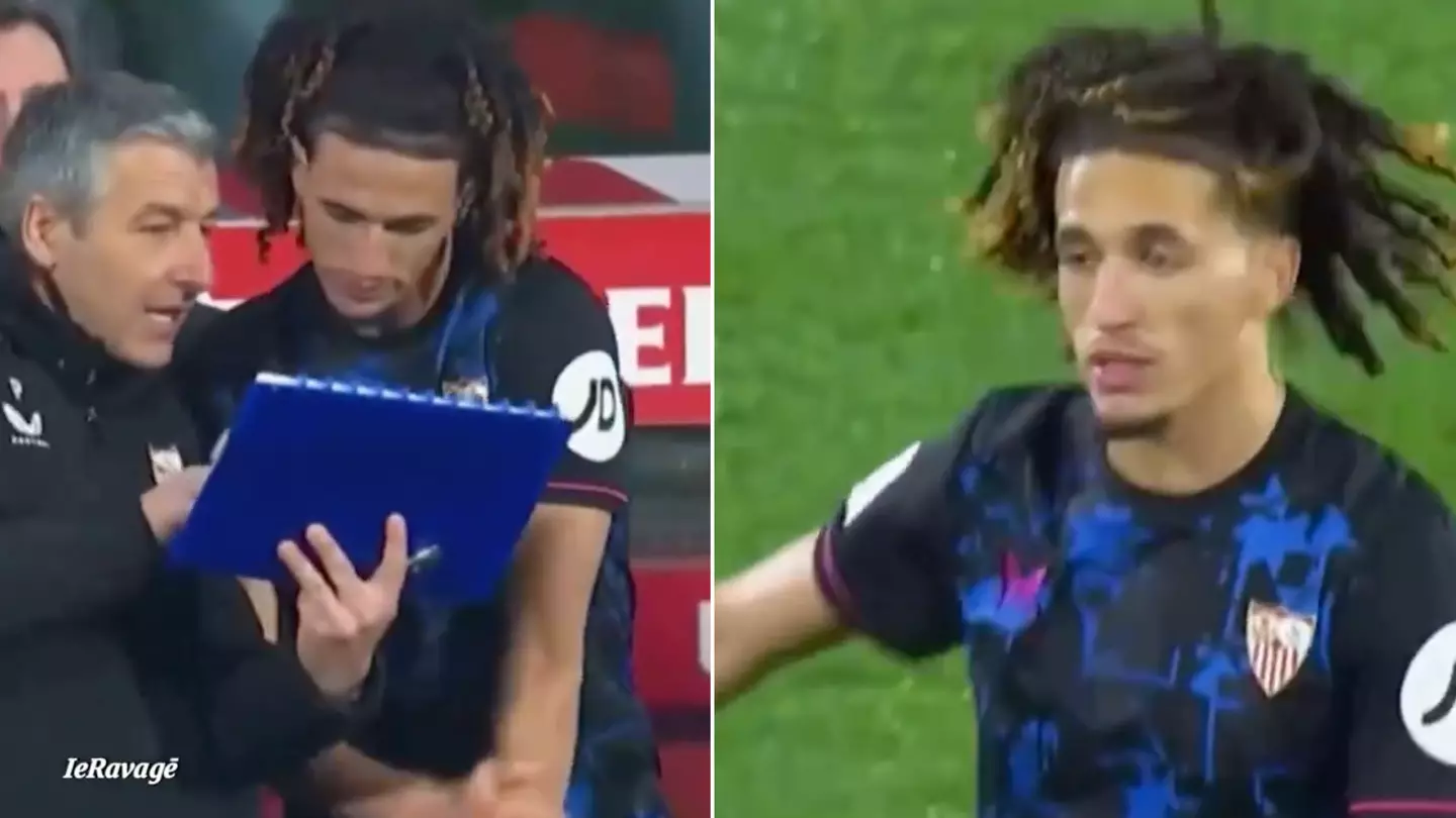 Hannibal Mejbri's Sevilla debut really didn't go to plan, he had a game to forget