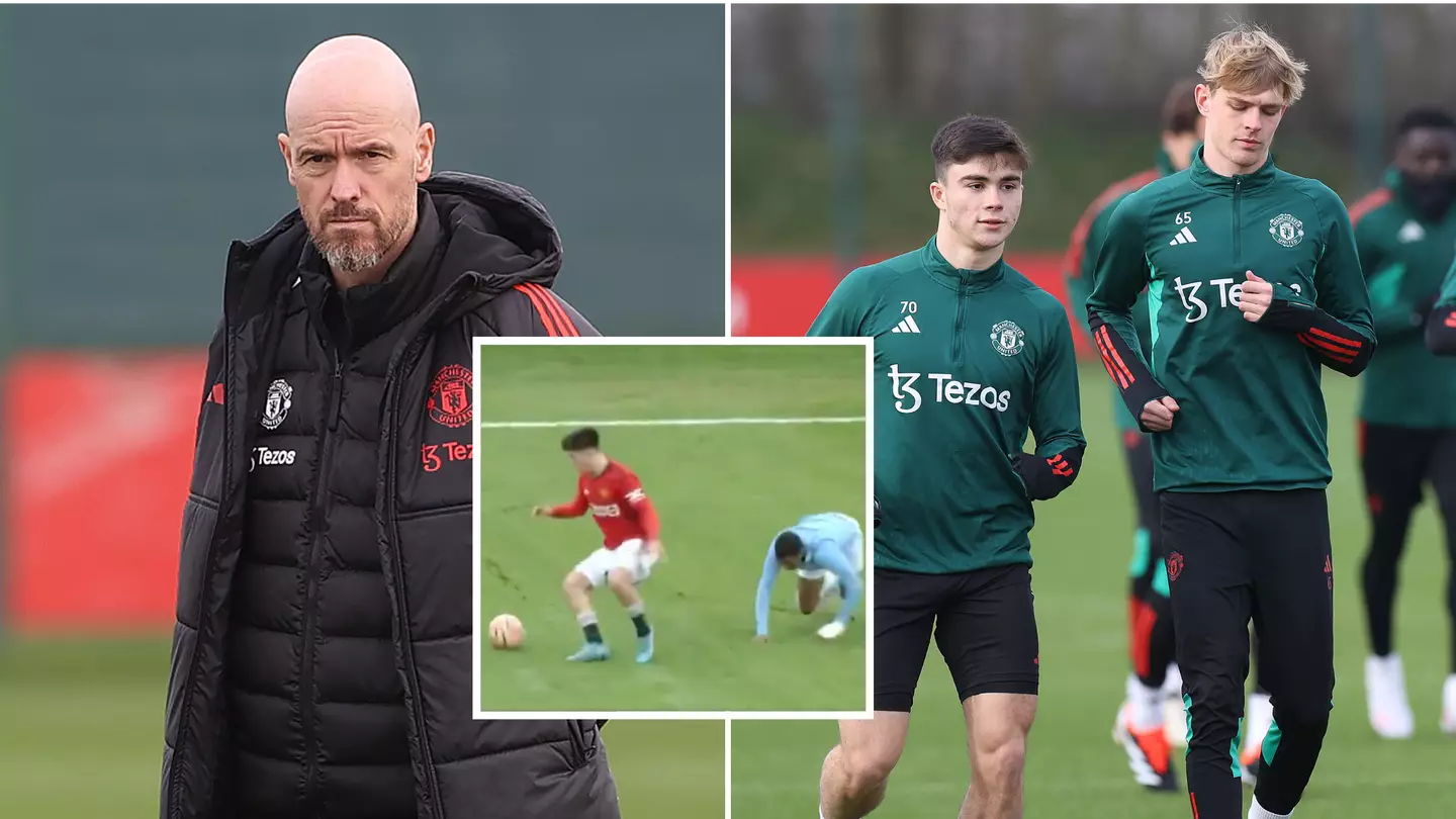 Highly-rated 16-year-old defender Harry Amass spotted in Man Utd first ...