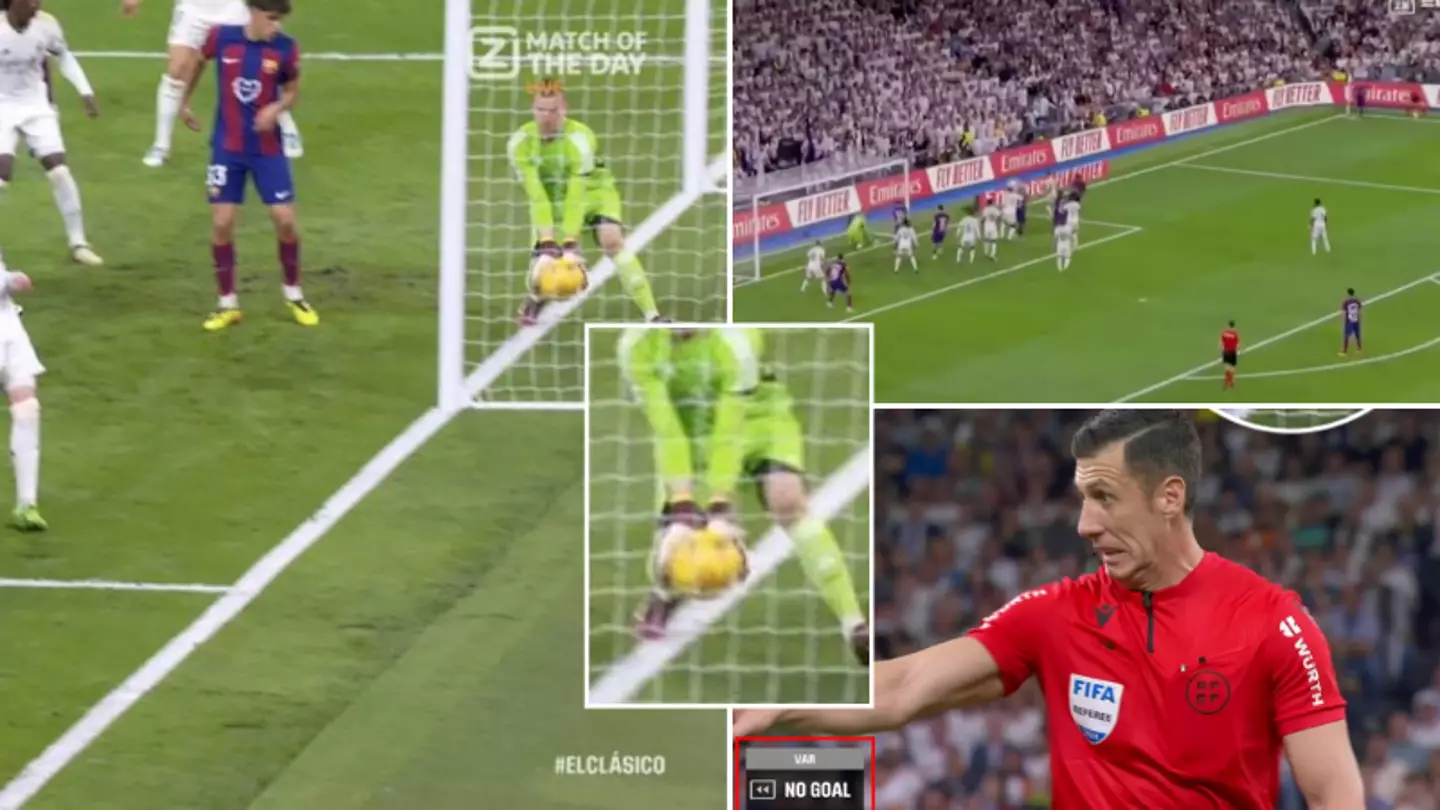 Controversy in El Clasico as VAR denies Barcelona 'goal' when ball looked over