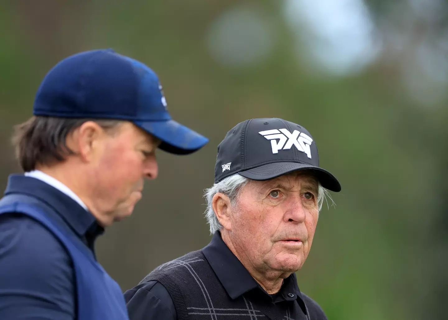 Wayne Player (left) with his father Gary Player (right) (Getty)