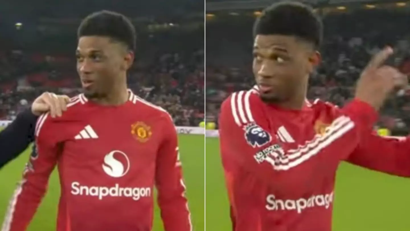 Man Utd fans spot what Amad did seconds after full-time following hat-trick and it speaks volumes