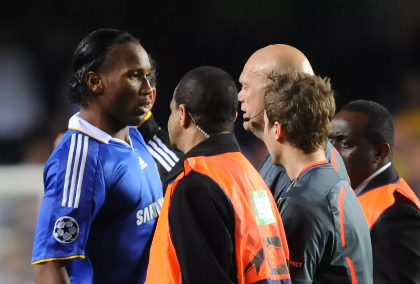 There were angry scenes after the match.