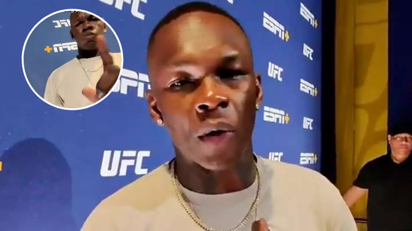 Israel Adesanya in fiery incident with UFC fan after hearing him make comment about Jon Jones